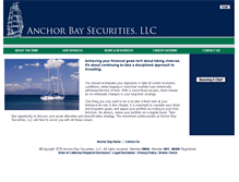 Tablet Screenshot of anchorbaysecurities.com